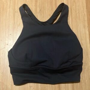 Lululemon Wunder Train Longline Bra in black, Size 4